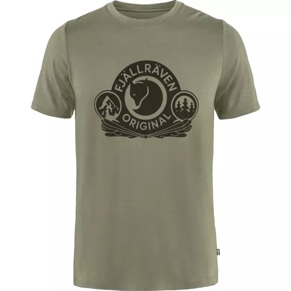 Fjällräven Abisko Wool Classic férfi póló, Light olive, XXL