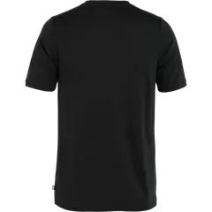 Fjällräven Abisko Wool Logo férfi póló, Black, S