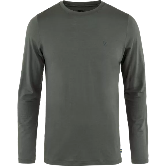 Fjällräven Abisko Wool férfi hosszú ujjú felső, Basalt, L