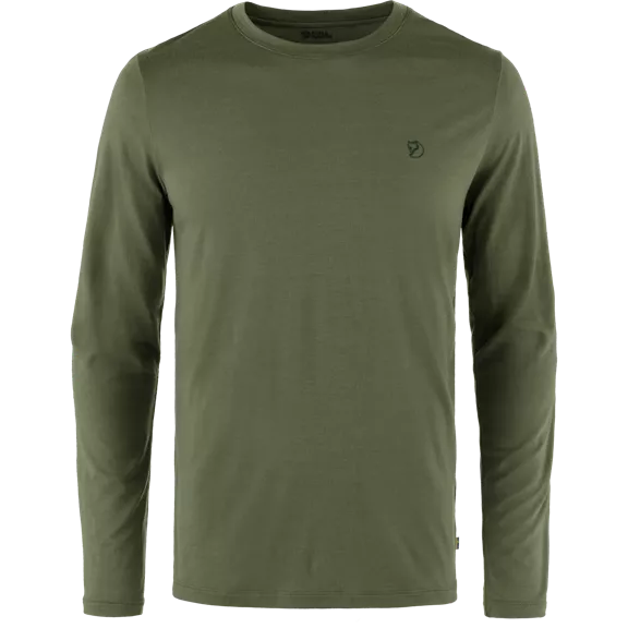 Fjällräven Abisko Wool férfi hosszú ujjú felső, Laurel Green, XXL