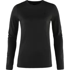 Fjällräven Abisko Wool női hosszú ujjú póló, Black, XS