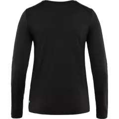 Fjällräven Abisko Wool női hosszú ujjú póló, Black, XS