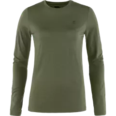 Fjällräven Abisko Wool női h.ujjú póló, Laurel Green, XL