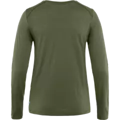 Fjällräven Abisko Wool női h.ujjú póló, Laurel Green, XL
