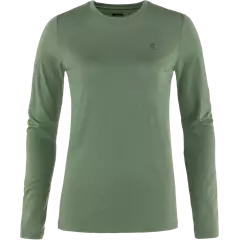 Fjällräven Abisko Wool női h.ujjú póló, Patina Green (614), XL