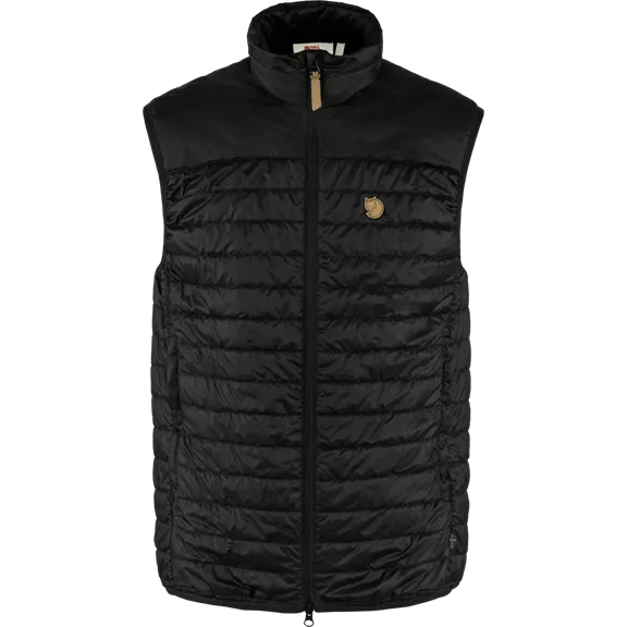 Fjällräven Abisko férfi stepplet mellény, black, XXL