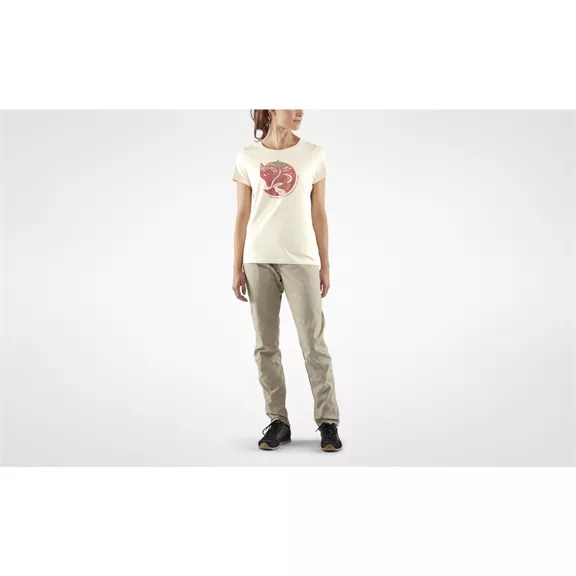 Fjällräven Arctic Fox Print női póló, Chalk White, XS