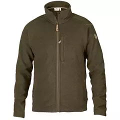 Fjällräven BUCK fleece kabát, sötét olajzöld, S