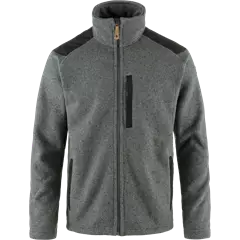 Fjällräven BUCK fleece kabát, grey-melange, S