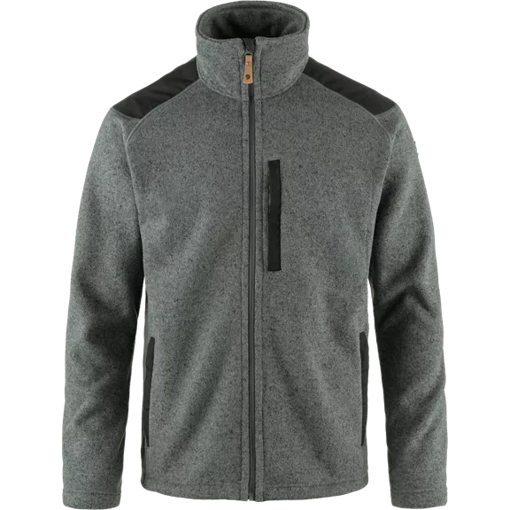 Fjällräven BUCK fleece kabát, grey-melange, S