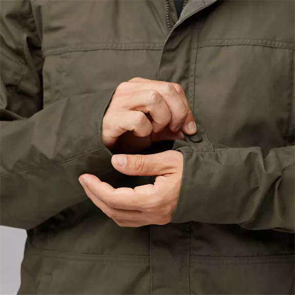 Fjällräven Drev Hybrid férfi kabát, Dark Olive, S