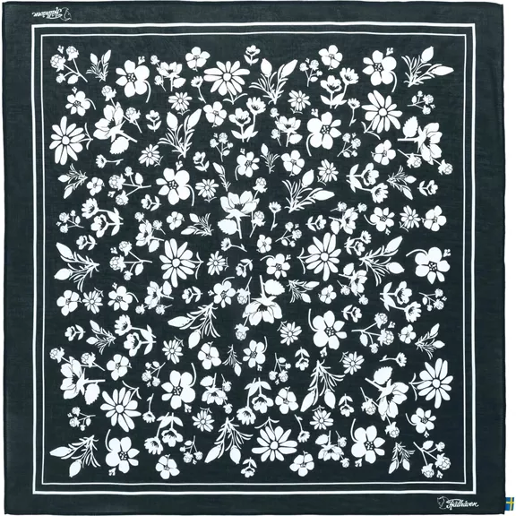 Fjällräven Fjällblomster Bandana kendő 50x50 cm, Dark Navy