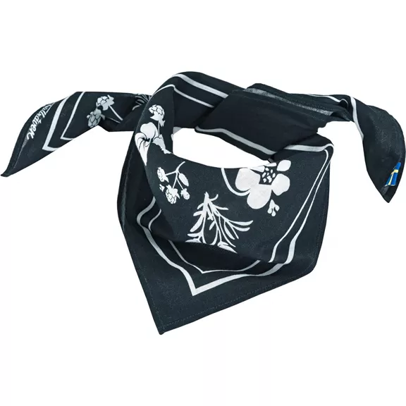 Fjällräven Fjällblomster Bandana kendő 50x50 cm, Dark Navy