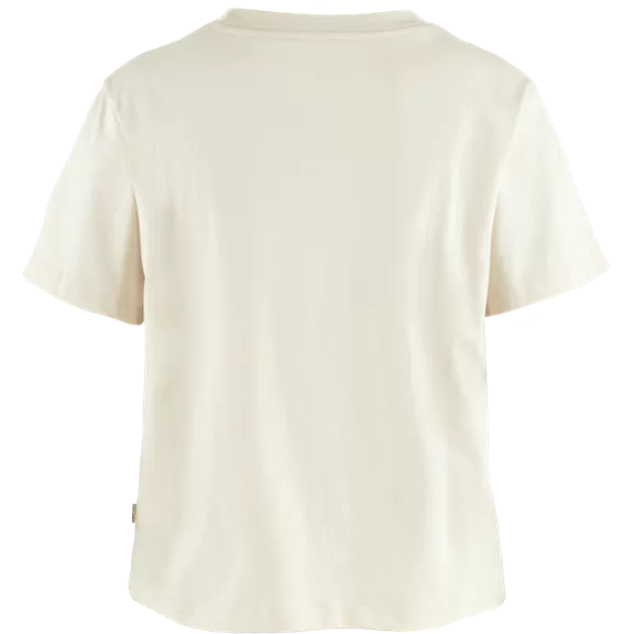 Fjällräven Fjällblomster Logo női póló, Chalk White, XL