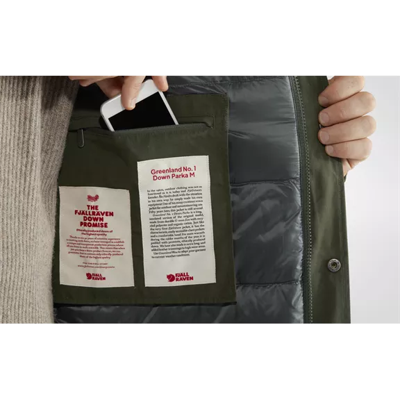 Fjällräven Greenland No. 1 pehely parka, Deep Forest (662), S