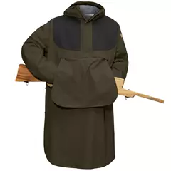 Fjällräven Hunting Eco-Shell poncho, sötét olajzöld/antracit S/M