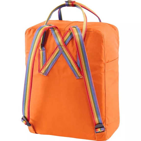 Fjällräven Kanken Rainbow hátizsák, Burnt Orange-Rainbow Pattern (212-907)