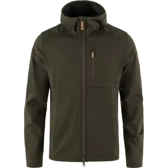 Fjällräven Keb Fleece Hoodie férfi pulóver, Deep Forest, S