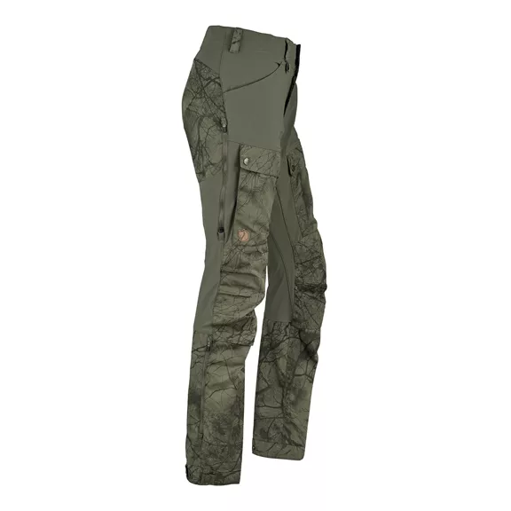 Fjällräven Keb női nadrág Regular, Green camo-laurel green, 36