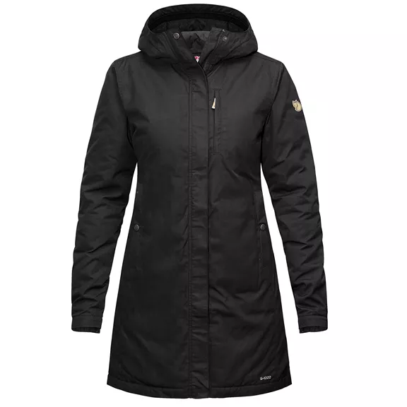 Fjällräven Kiruna Padded női parka, Fekete, S