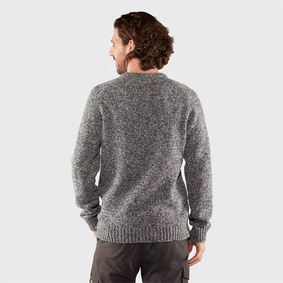 Fjällräven Lada Round-neck kötött férfi pulóver, grey, L