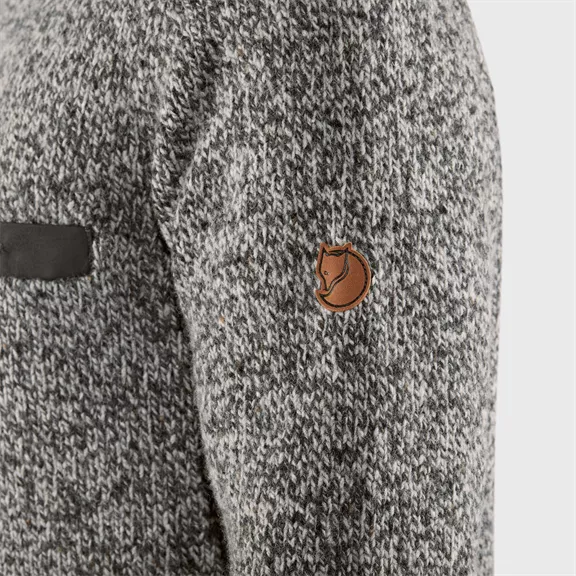 Fjällräven Lada Round-neck kötött férfi pulóver, grey, L