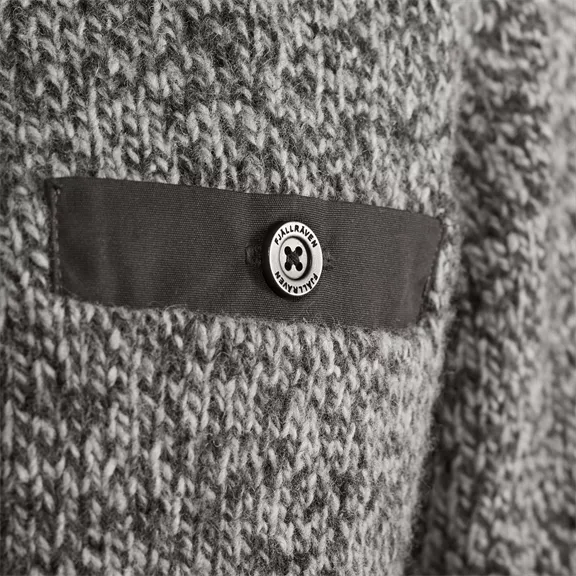 Fjällräven Lada Round-neck kötött férfi pulóver, grey, L