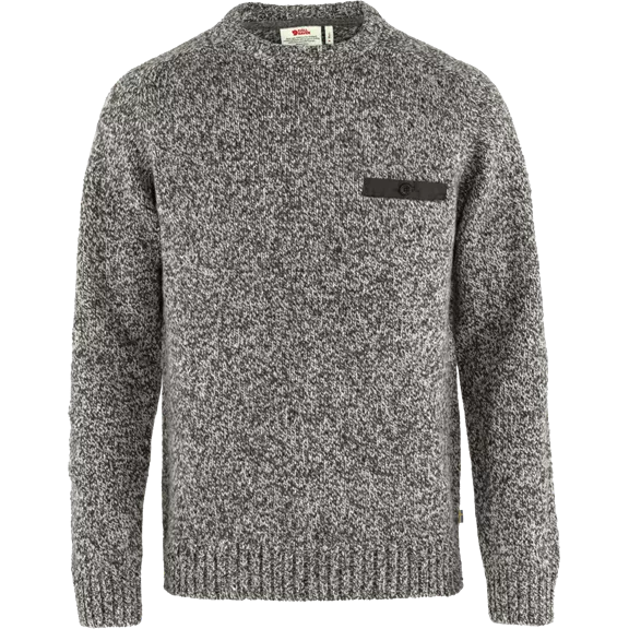 Fjällräven Lada Round-neck kötött férfi pulóver, grey, S