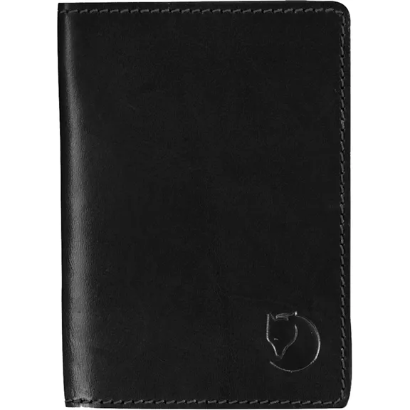 Fjällräven Leather Passport Cover útlevéltok, 550 - Black