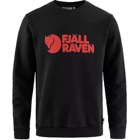 Fjällräven Logo férfi pulóver, black, XXL