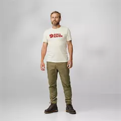 Fjällräven "Logo" póló, Chalk White (113), M