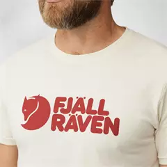 Fjällräven "Logo" póló, Chalk White (113), M