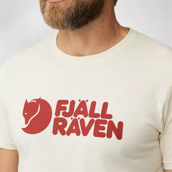 Fjällräven "Logo" póló, Chalk White (113), M