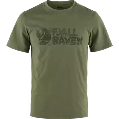 Fjällräven Lush Logo férfi póló, Laurel Green, M