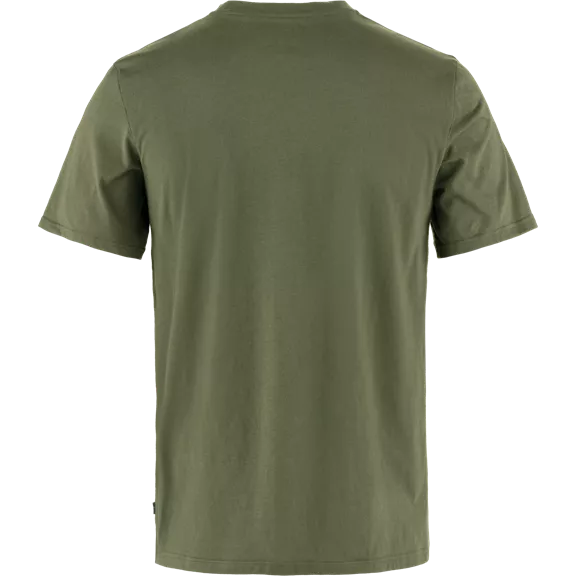 Fjällräven Lush Logo férfi póló, Laurel Green, M