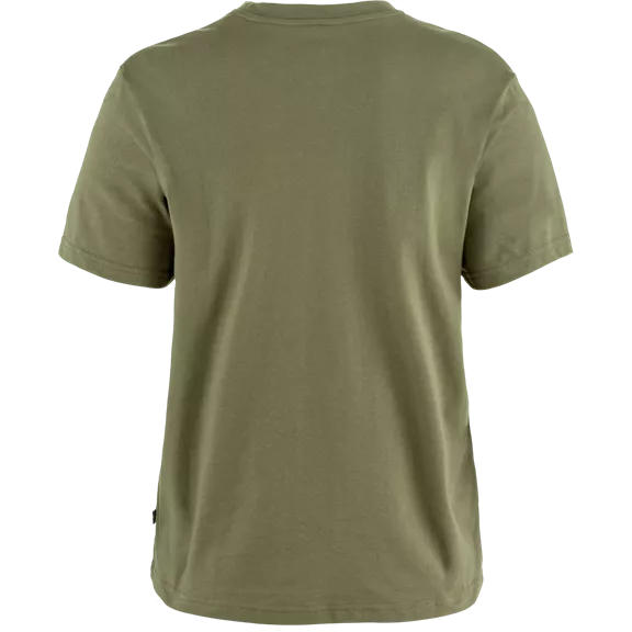 Fjällräven Lush Logo női póló, Green, L