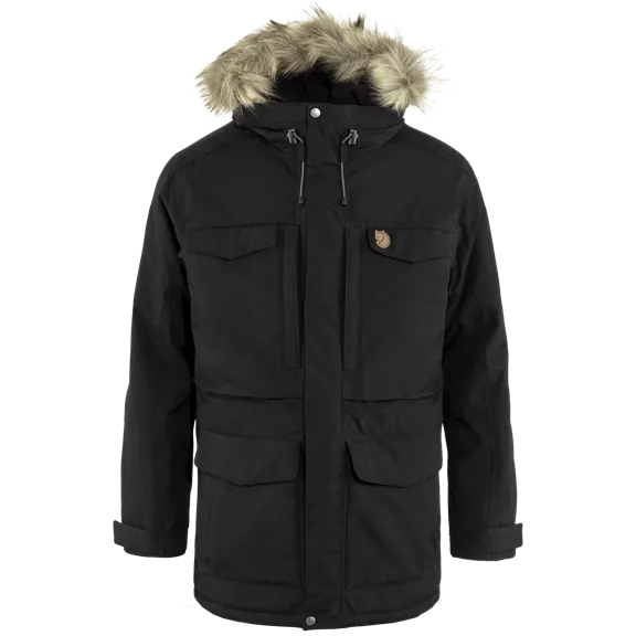 Fjällräven Nuuk Parka férfi téli kabát, Black, S