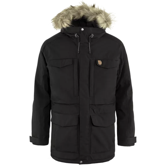 Fjällräven Nuuk Parka férfi téli kabát, Black, XL