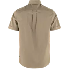 Fjällräven Övik Air Stretch rövid ujjú férfi ing, Suede Brown, M