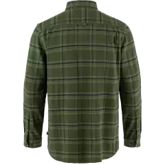Fjällräven Övik Heavy Flannel hosszú ujjú férfi ing, Deep Forest-Laurel Green, XXL