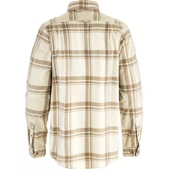 Fjällräven Övik Lite Flannel Shirt férfi hosszú ujjú ing, Chalk White-Fossil, M