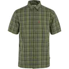 Fjällräven Övik Lite férfi rövid ujjú ing, Green-Dark Navy, M