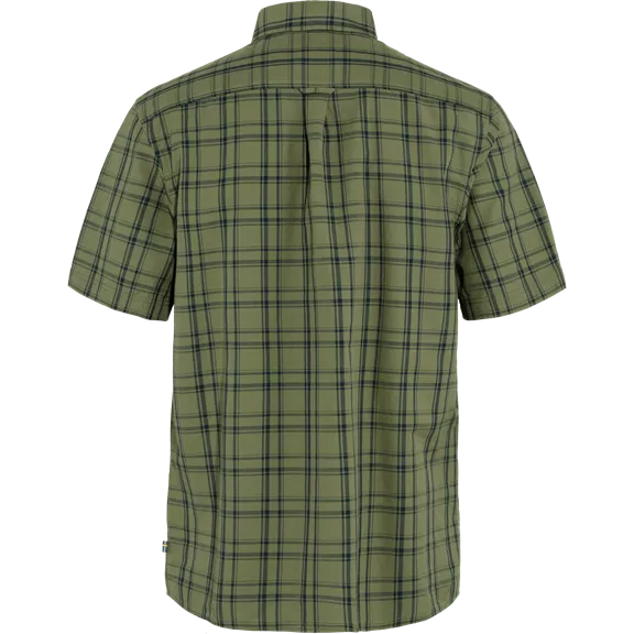 Fjällräven Övik Lite férfi rövid ujjú ing, Green-Dark Navy, M