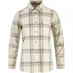 Fjällräven Övik Lite női flanel ing Chalk White–Fossil, L