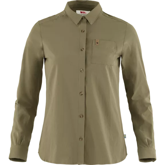 Fjällräven Övik Lite női h. ujjú blúz, Green (620), L