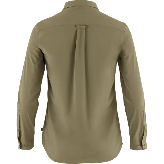 Fjällräven Övik Lite női h. ujjú blúz, Green (620), L