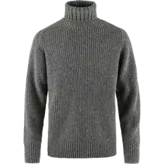 Fjällräven Övik Roller Neck férfi pulóver, Grey-Melange, L