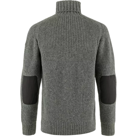 Fjällräven Övik Roller Neck férfi pulóver, Grey-Melange, S