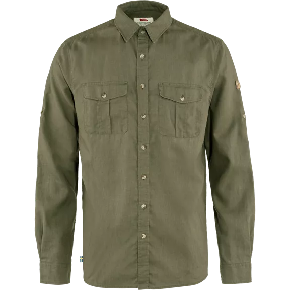 Fjällräven Övik Travel férfi hosszú ujjú ing, Green, S