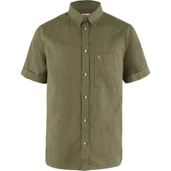 Fjällräven Övik Travel férfi rövid ujjú ing, Green, S
